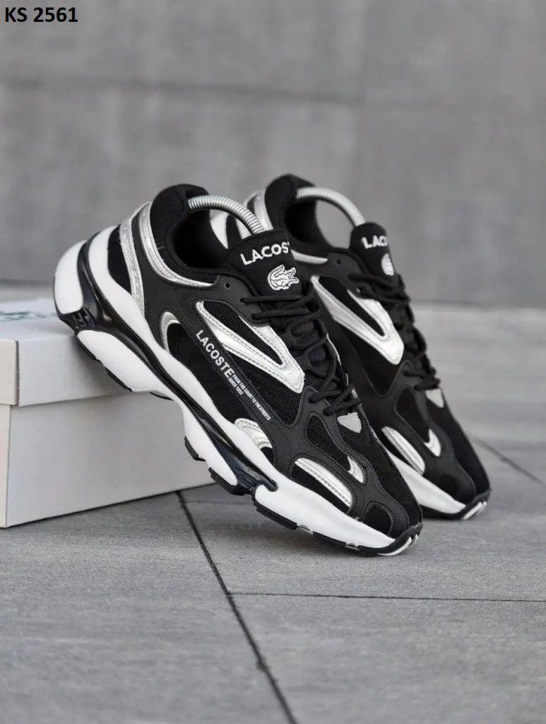 Кросівки Lacoste L003 Black White (чорно/білі)