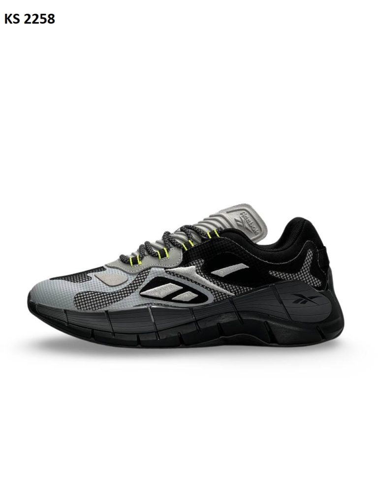 Кросівки Reebok Zig Kinetica II Black Grey (чорно/сірі)