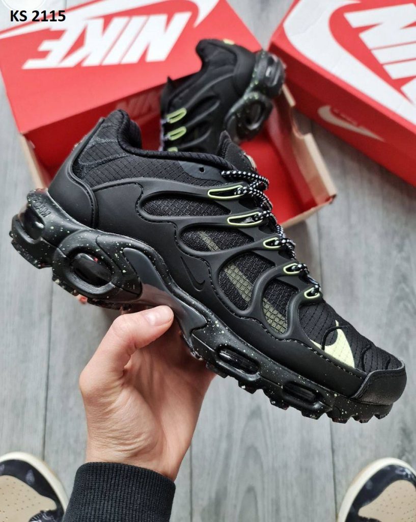 Кросівки Nike Air Max TN Terrascape Plus Black Lime (чорно/зелені)