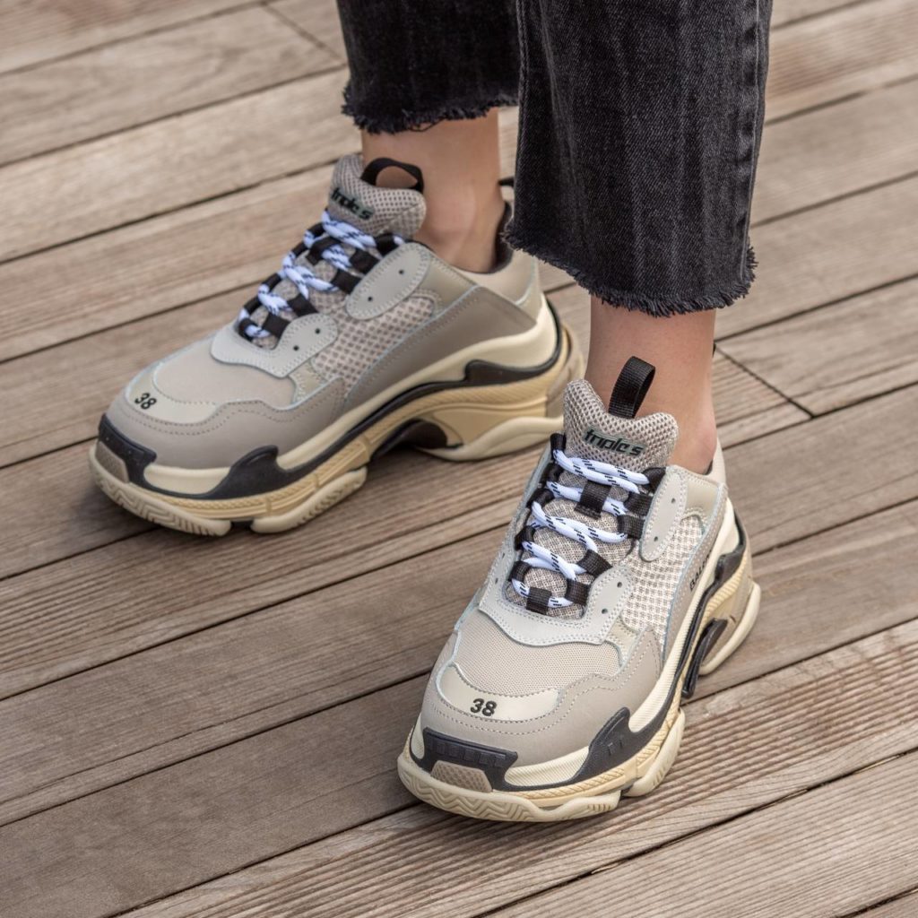 Balenciaga Triple S Beige Black
