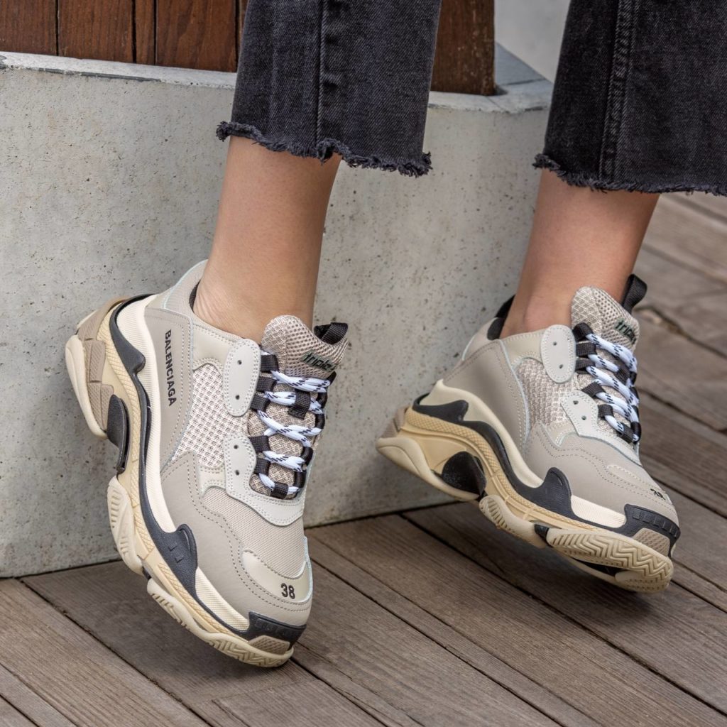 Balenciaga Triple S Beige Black