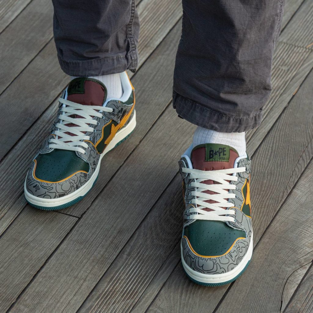 Bape SK8 STA Haki Brown