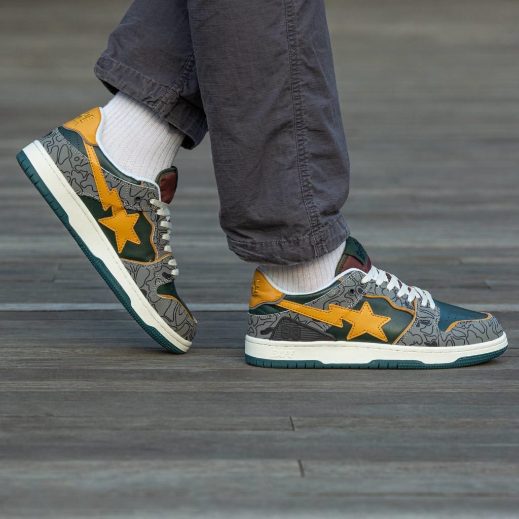 Bape SK8 STA Haki Brown