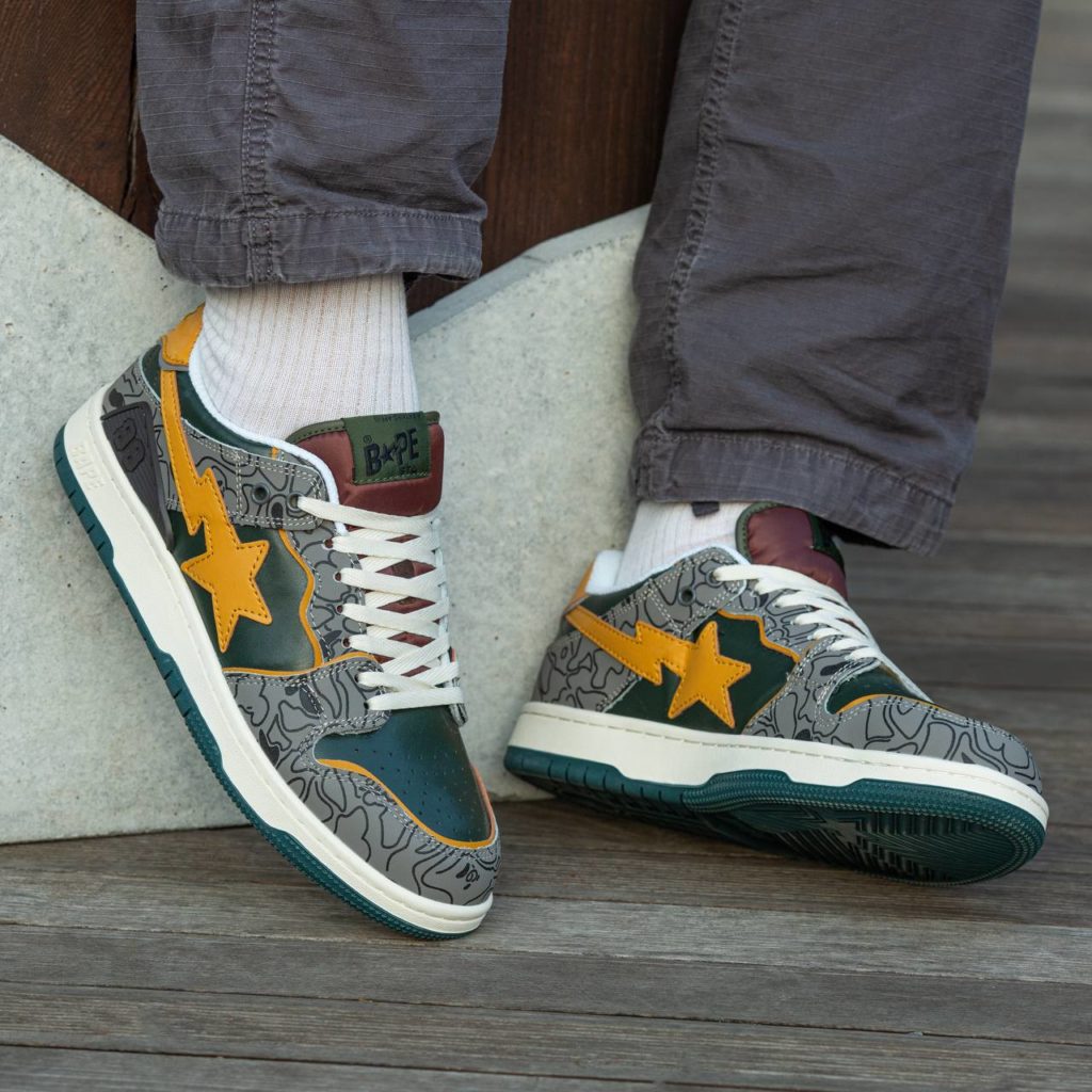 Bape SK8 STA Haki Brown