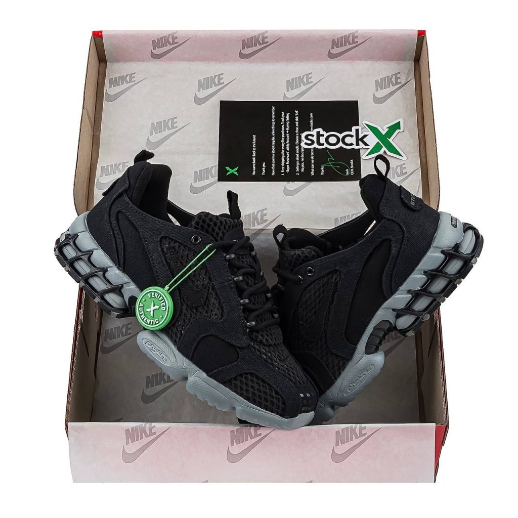 Nike Air Zoom Spiridon 2 Caged Stussy Black