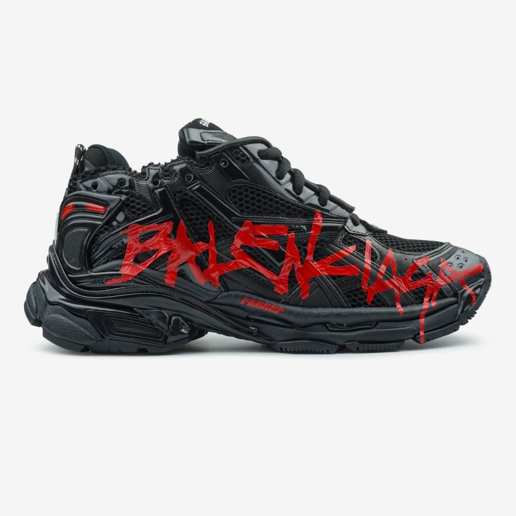 Balenciaga Runner Graffiti Black Red
