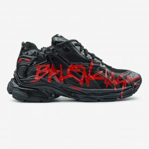 Balenciaga Runner Graffiti Black Red