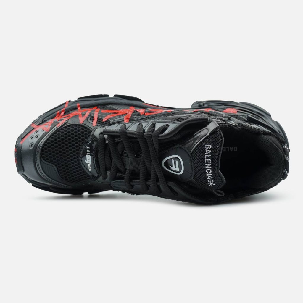 Balenciaga Runner Graffiti Black Red