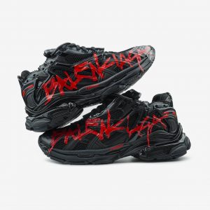 Balenciaga Runner Graffiti Black Red