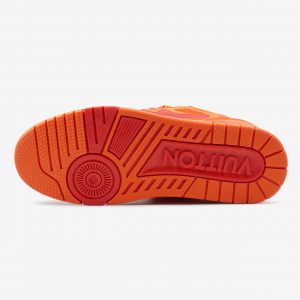 Louis Vuitton Skate Sneaker Red Mix Orange Cowhide