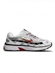 Nike P-6000 White Silver Red