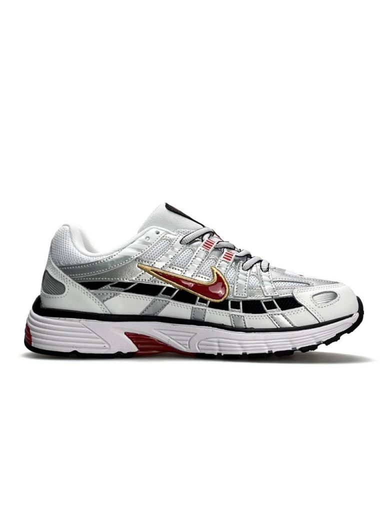 Nike P-6000 White Silver Red