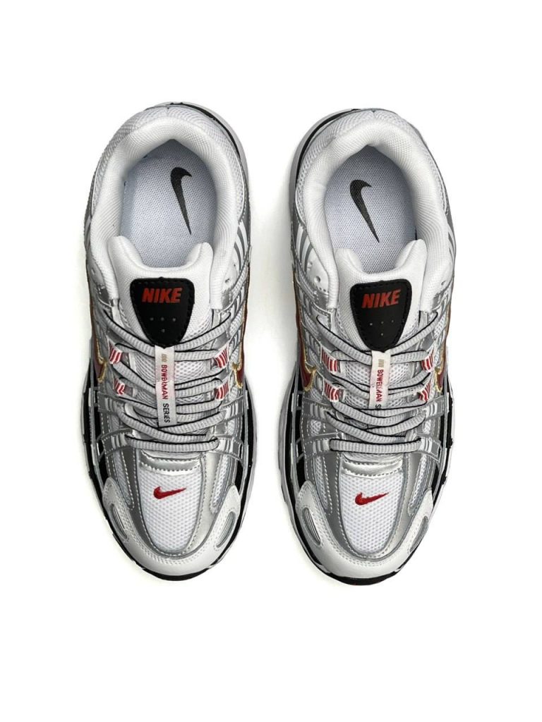 Nike P-6000 White Silver Red