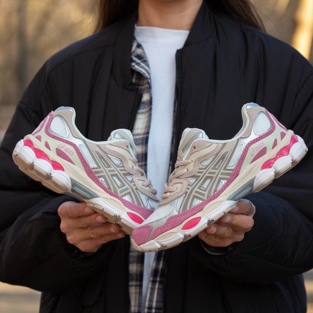 Asics Gel NYC White Grey Pink