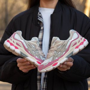 Asics Gel NYC White Grey Pink