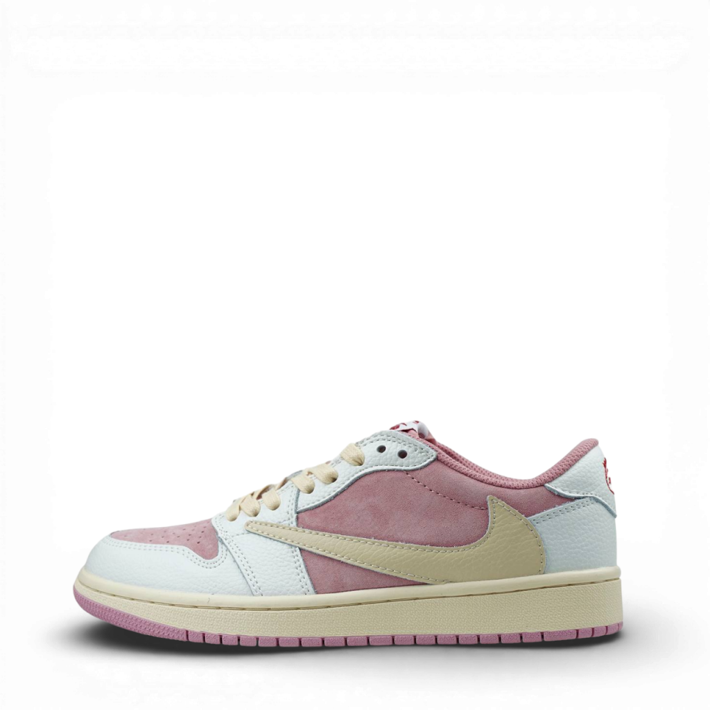 Jordan 1 Low OG SP Travis Scott Pink White Beige