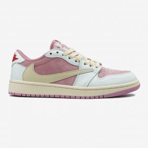 Jordan 1 Low OG SP Travis Scott Pink White Beige