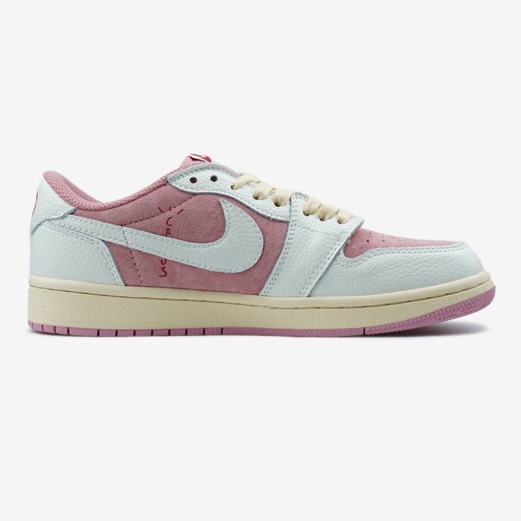Jordan 1 Low OG SP Travis Scott Pink White Beige