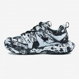 Balenciaga Track Graffiti Black White