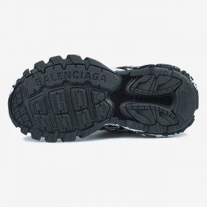 Balenciaga Track Graffiti Black White