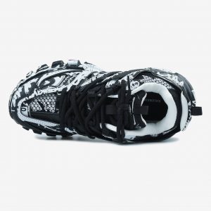 Balenciaga Track Graffiti Black White