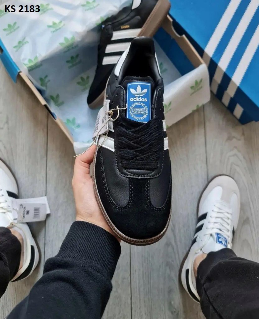 Adidas Samba Black White (чорно/білі)