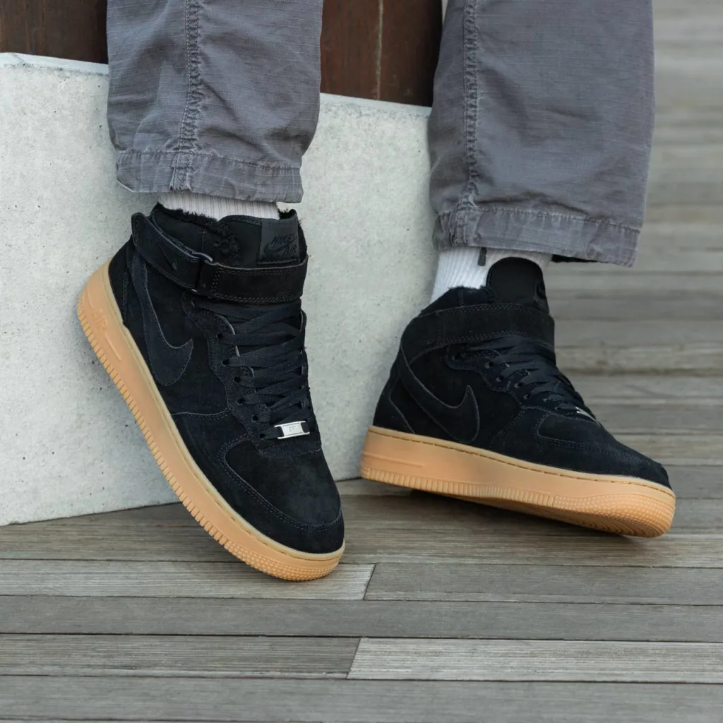 Nike Air Force  Winter Black Yellow