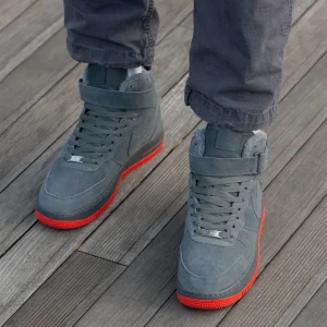 Nike Air Force  Winter Grey Red
