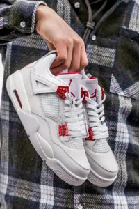 Air Jordan retro 4 White Red