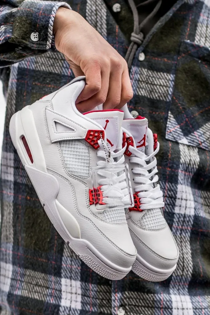 Air Jordan retro 4 White Red