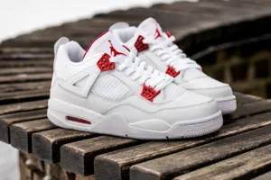 Air Jordan retro 4 White Red