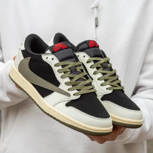 Air Jordan Retro 1 Low x Travis Scott OG  Olive