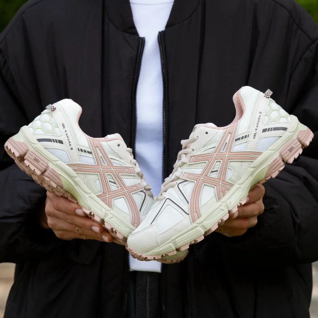 Asics Gel-Kahana 8  White Pink