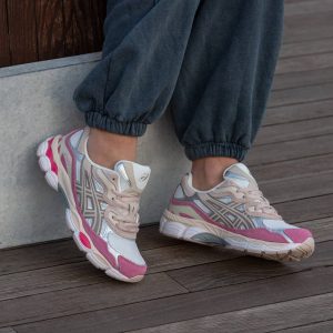 Asics Gel NYC White Grey Pink