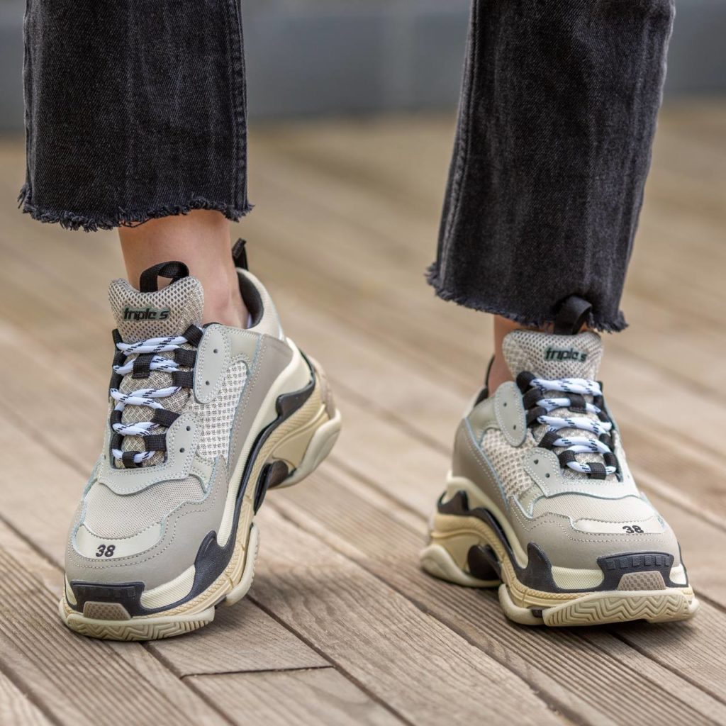 Balenciaga Triple S Beige Black