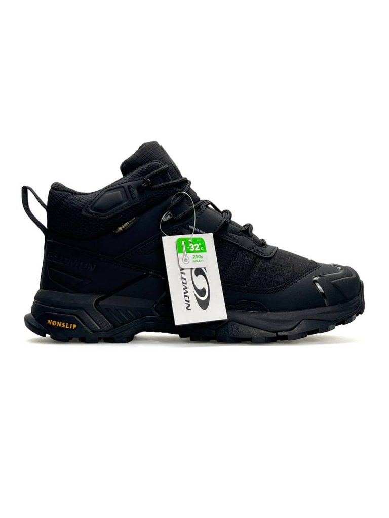Salomon X Ultra 4 Mid Fur All Black