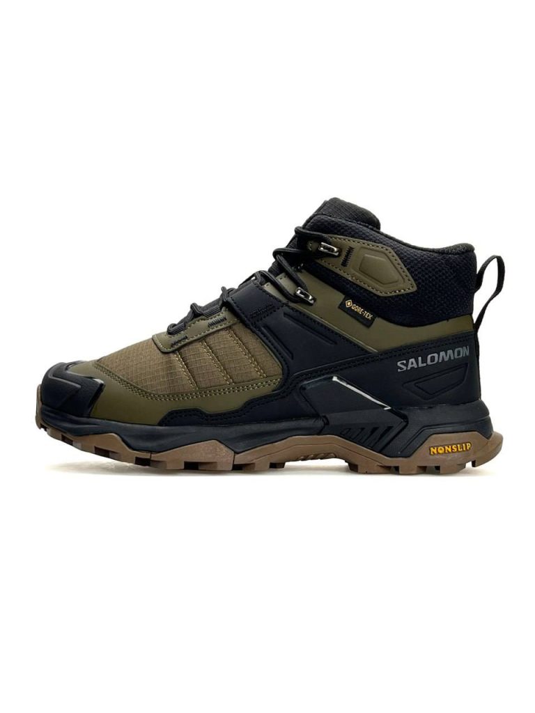 Salomon X Ultra 4 Mid Fur Khaki Black