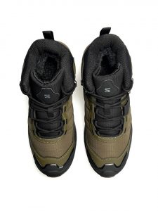 Salomon X Ultra 4 Mid Fur Khaki Black