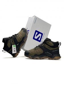 Salomon X Ultra 4 Mid Fur Khaki Black