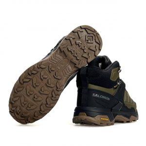 Salomon X Ultra 4 Mid Fur Khaki Black