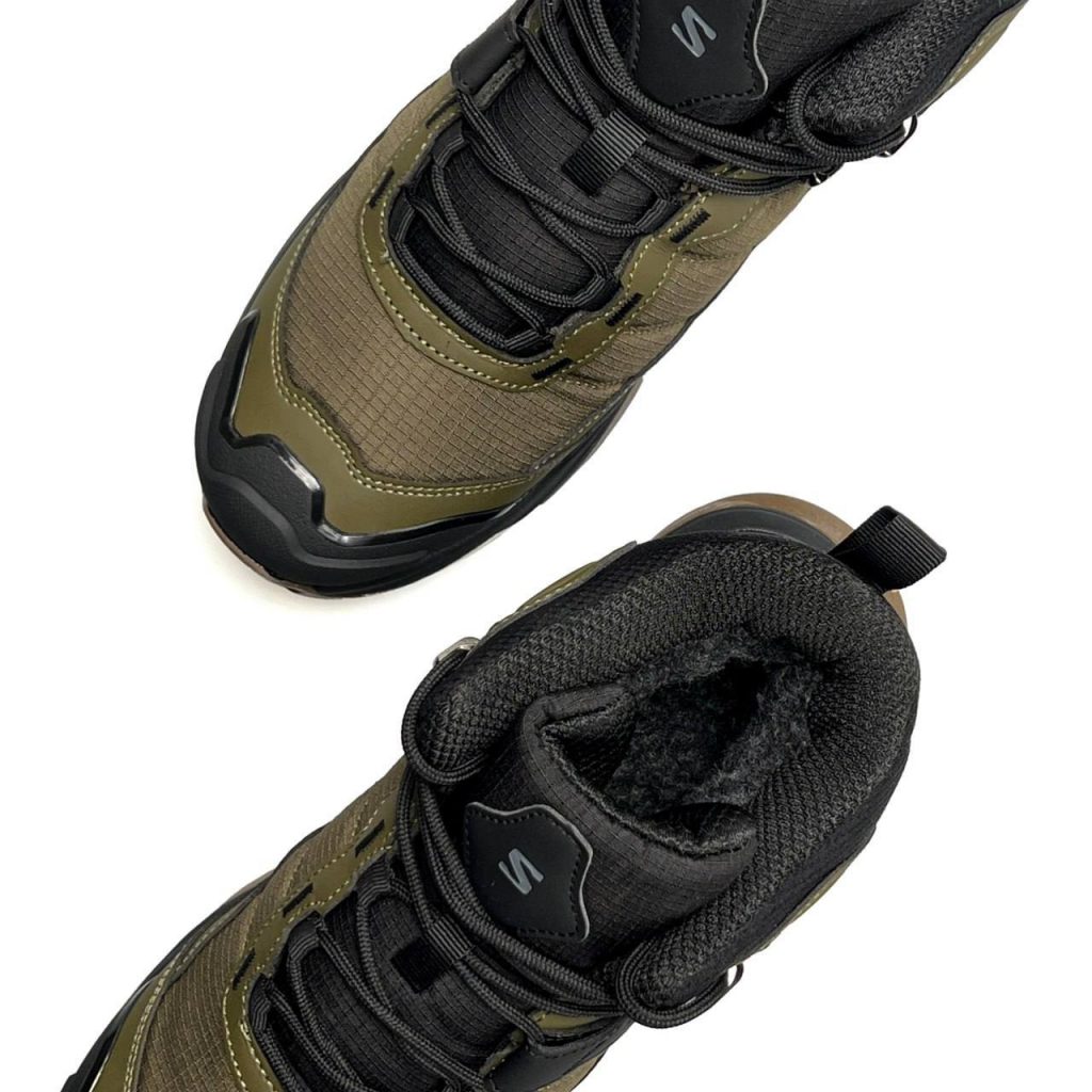 Salomon X Ultra 4 Mid Fur Khaki Black