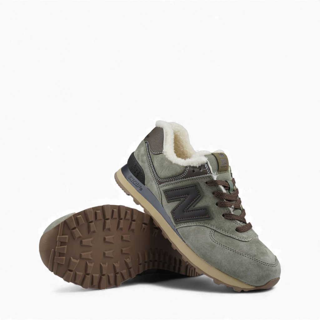 New Balance 574 Grey Brown Khaki
