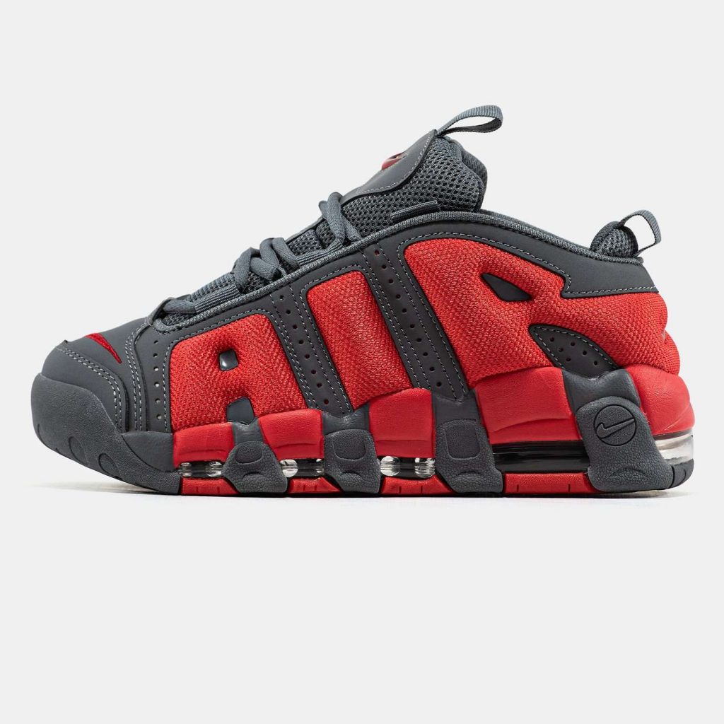 Nike Air More Uptempo Low Gray/Red