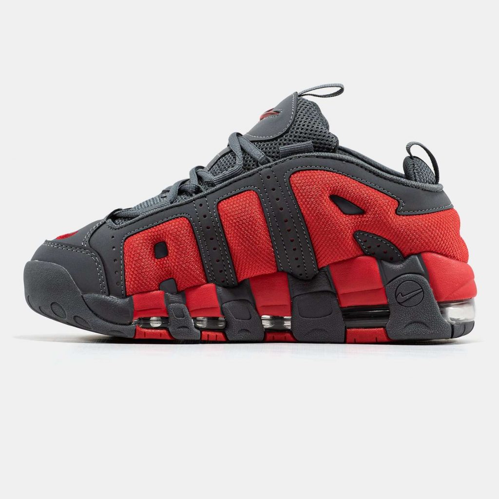 Nike Air More Uptempo Low Gray/Red