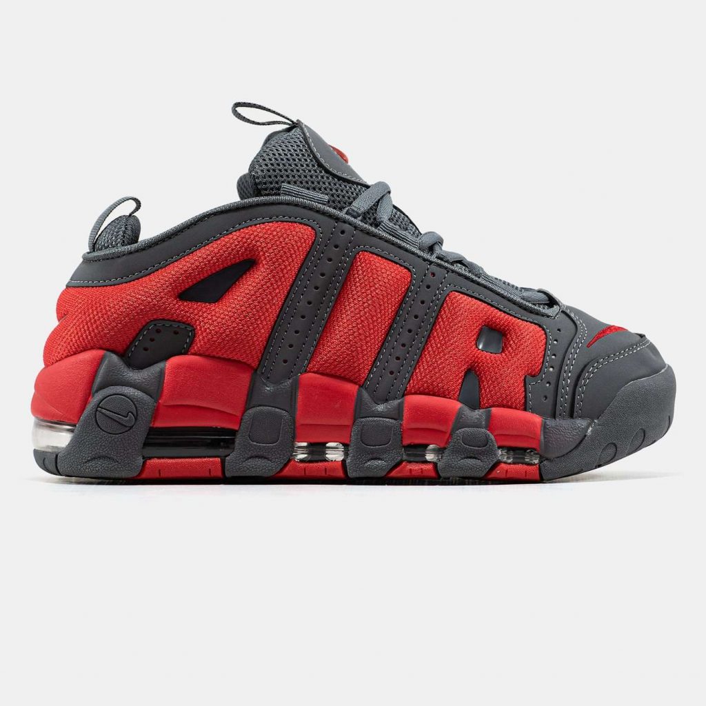 Nike Air More Uptempo Low Gray/Red