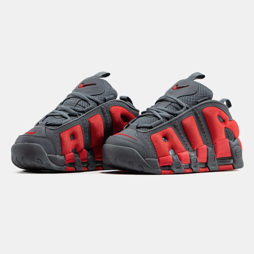 Nike Air More Uptempo Low Gray/Red