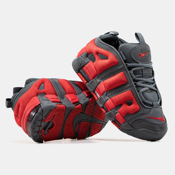 Nike Air More Uptempo Low Gray/Red