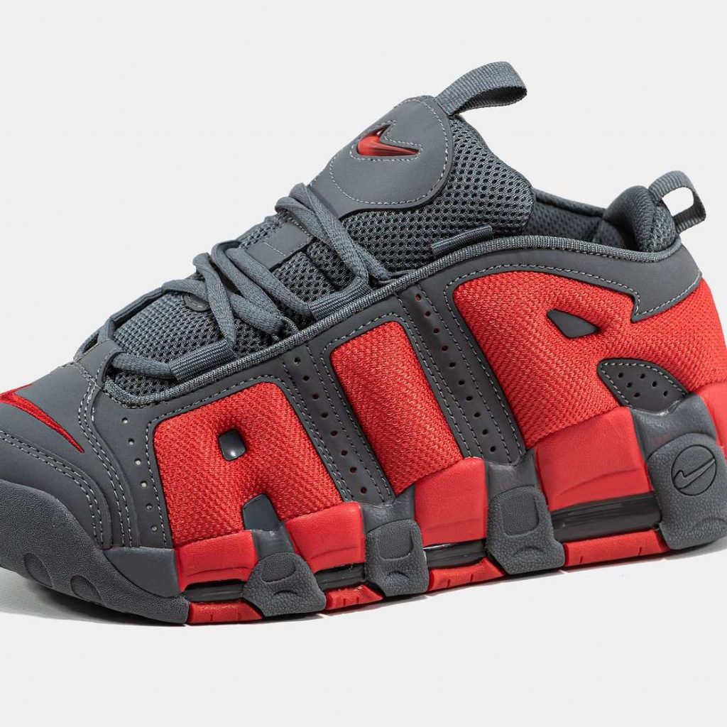 Nike Air More Uptempo Low Gray/Red