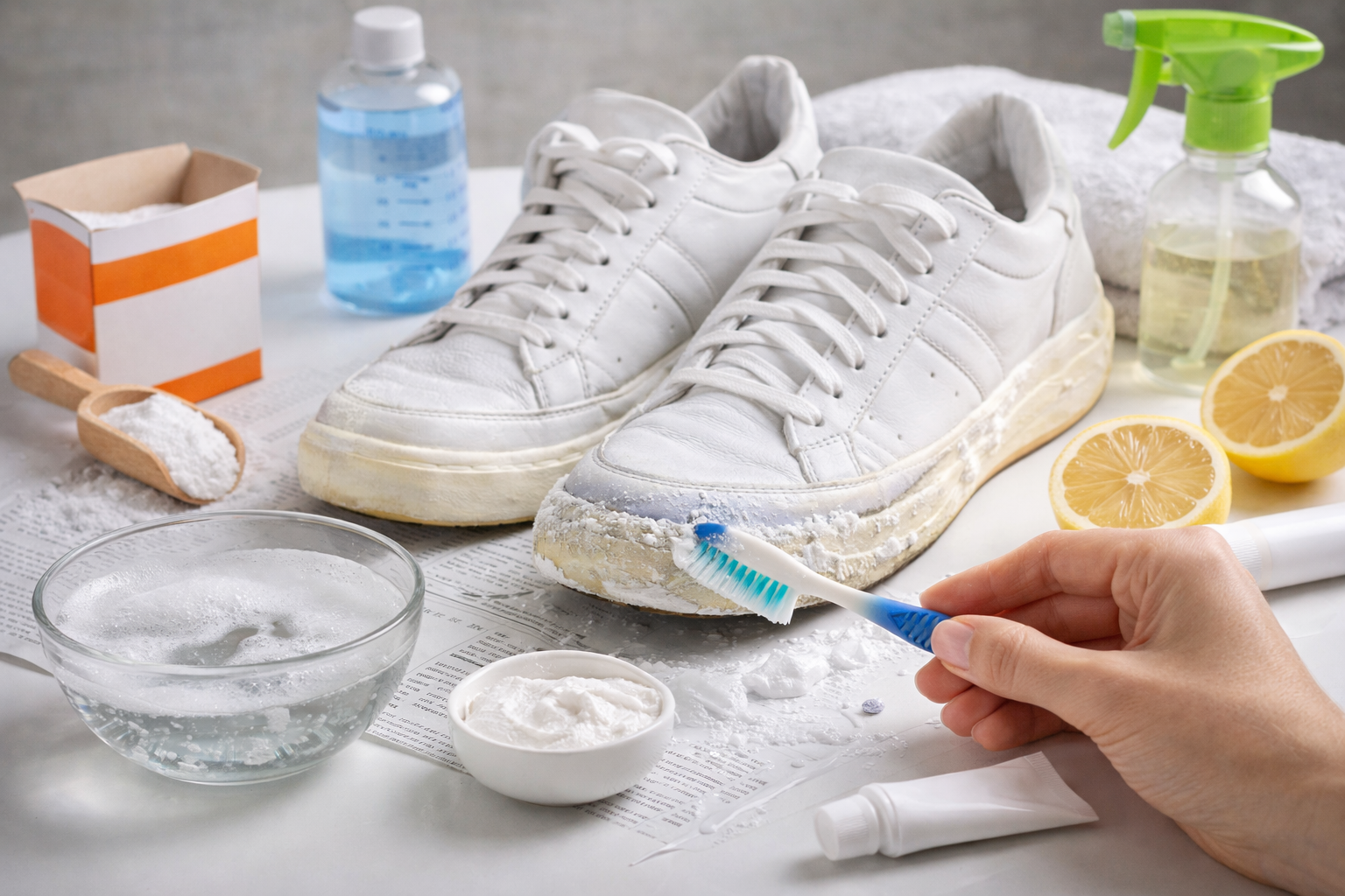 як відбілити підошву