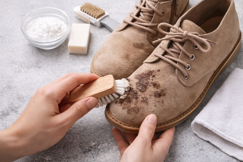 як вивисти плми із замші